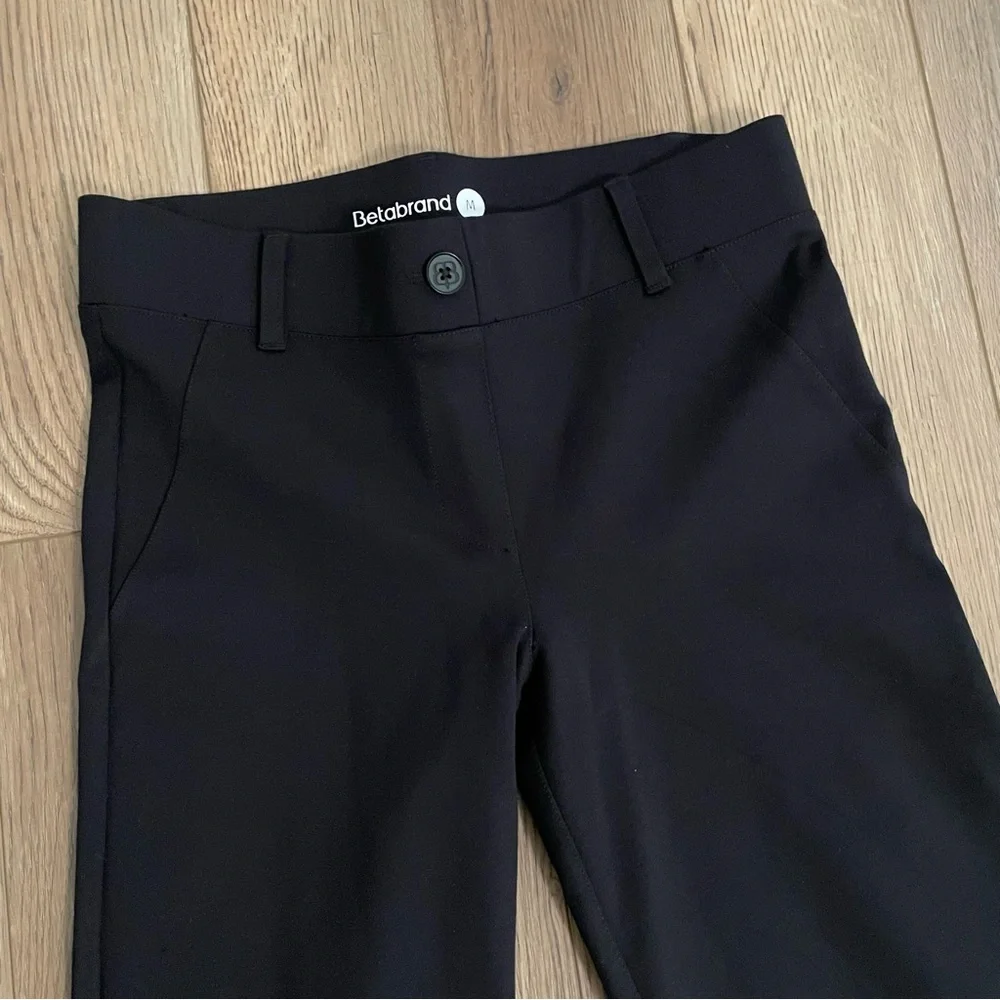 Betabrand Yoga Casual‎ Pull On Black Pants Womens Size Medium